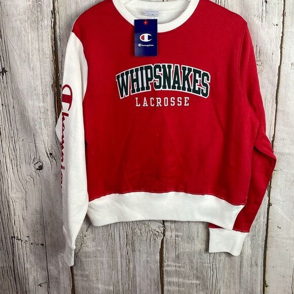 Champion Whipsnakes Maryland PLL Womens Crewneck Sweatshirt NWT - Picture 1 of 7